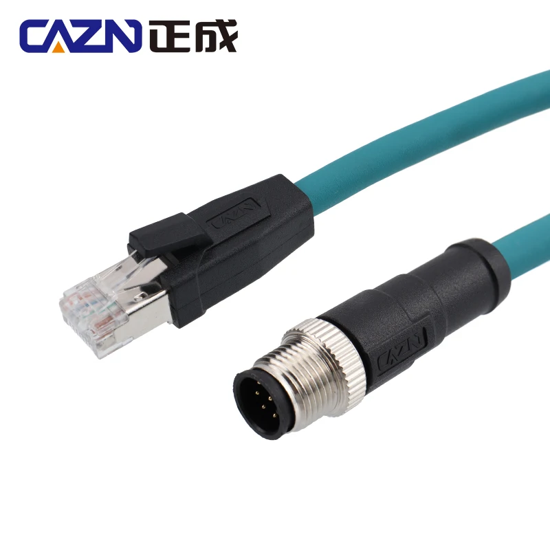 

Ethernet M12 to RJ45 Connector M12 8 pin A code Female Male to RJ45 Waterproof Ethernet Cables