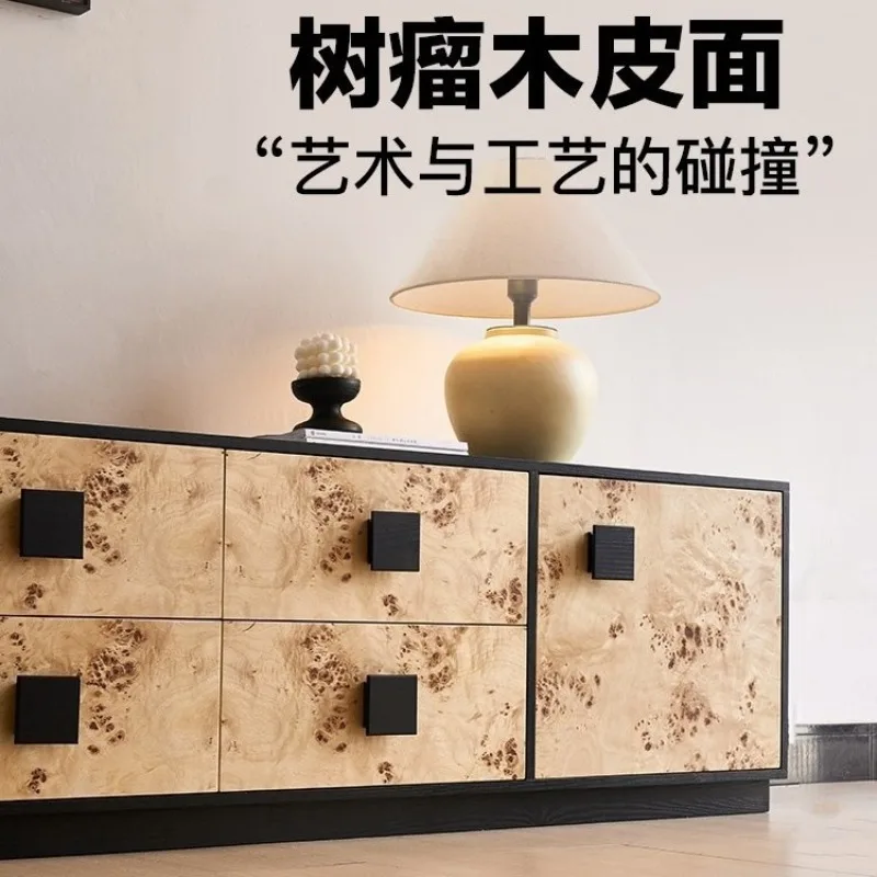 خزانة تلفزيون عتيقة من الريف الأمريكي ذات أدراج وخزانة شرفة فرنسية #2