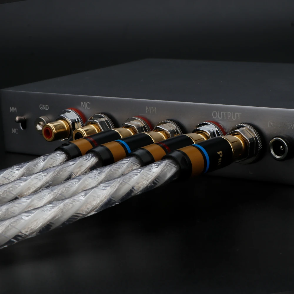 Paar 2RCA zu 2RCA Audiokabel 4N OFC High-Fidelity Stereo-Verbindungskabel für Verstärker DAC Heimkino – Detail 9