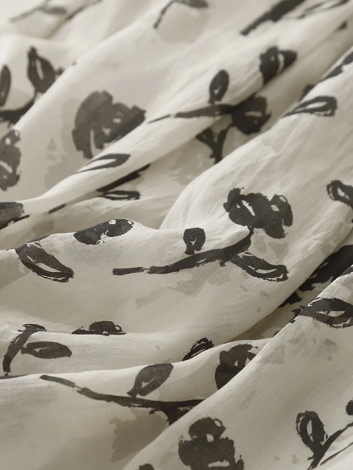 الرجعية الأزهار القطن الكتان ميدي تنورة المرأة الصيف عالية الخصر ألف خط مظلة تنورة Ele Dra منتصف طول الكتان تنورة #3