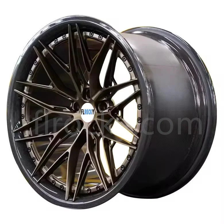 

Flrocky Factory Wholesale Monoblock Passenger Car Wheels Carbon Fibre Wheel Hub 18 19 20 21 Inch