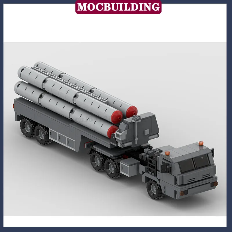 MOC Military Tank S-400 Model Building Block Assembly Transport Truck Boy Collection Toy Gifts