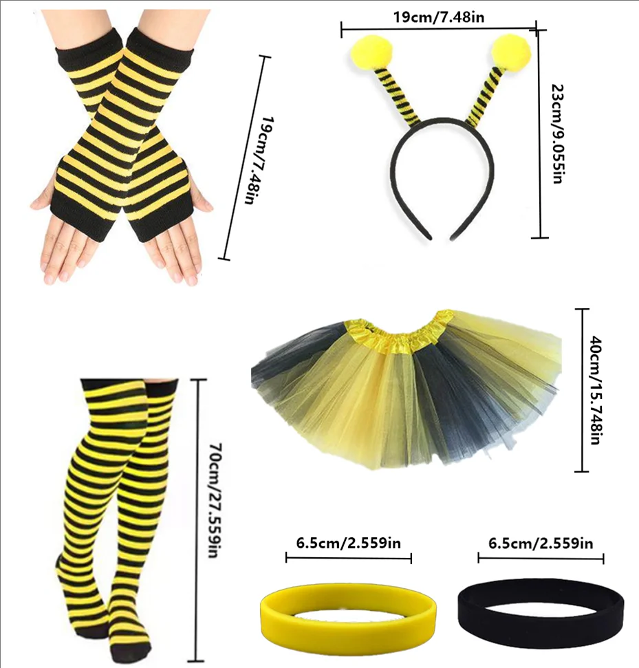 

PESENAR Halloween clothing accessories, a variety of bee sets, suitable for Halloween party wear