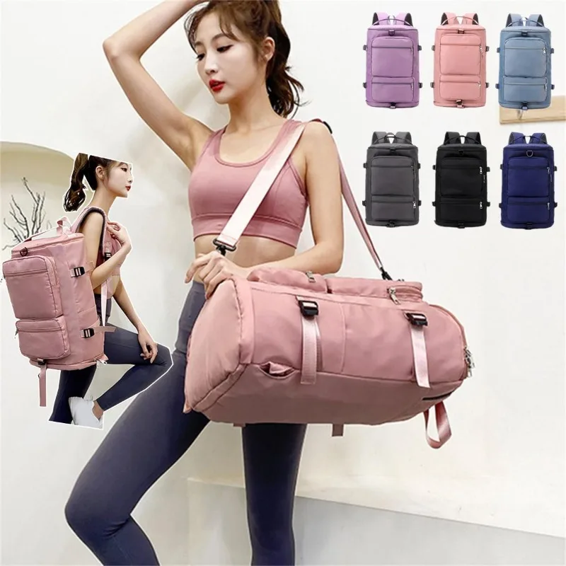 

Large Capacity Women Shoulder Travel Backpack Lady Weekend Sports Yoga Luggage Zipper Bags Multifunction Crossbody Bag