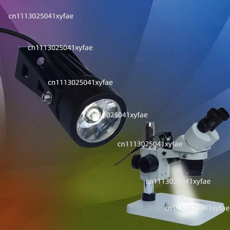 Stereo Microscope Top Light, Oblique Beam LED Illuminator, Brightness Adjustable Stereoscopic Microscope Accessory
