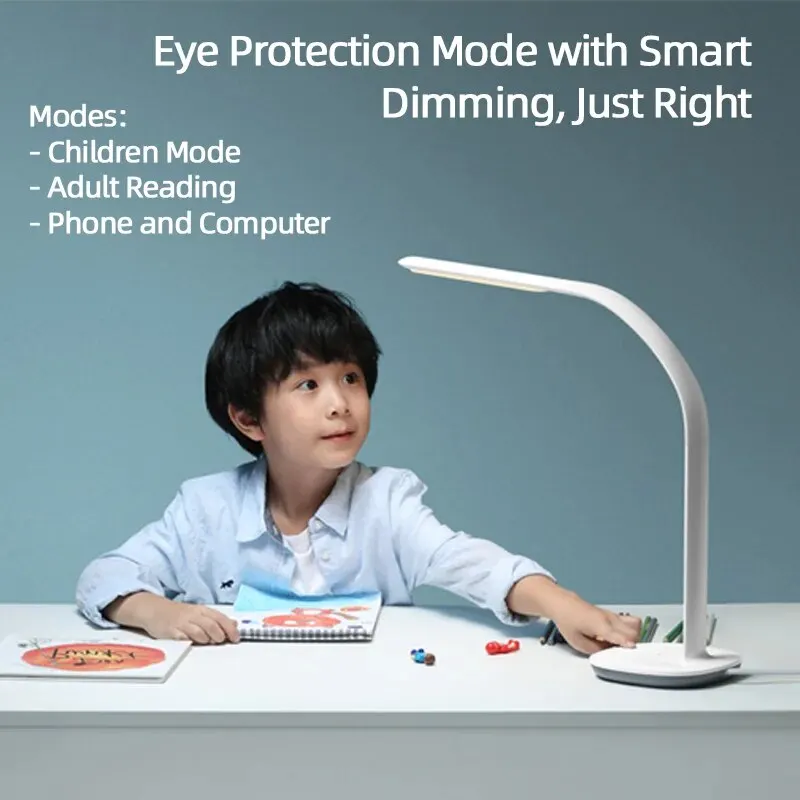 New Xiaomi Mijia Philips Table Lamp 3 LED Smart Reading Light 10 Level Touch Dimming Desk Bedside Student Ambient Light Sensor