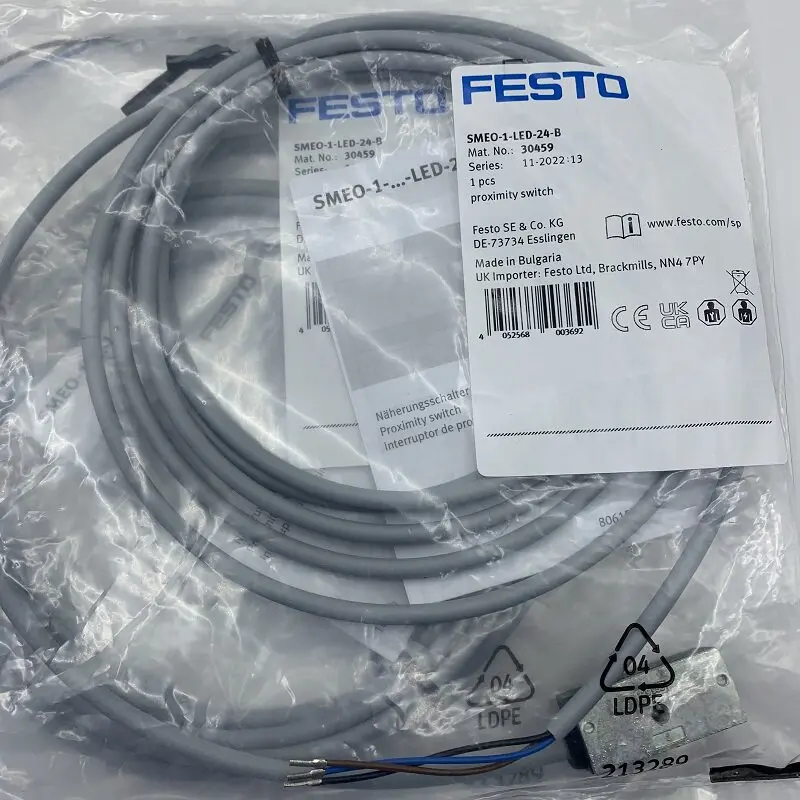 1pcs 100% Original  FESTO Feisero magnetic switch SMEO-1-LED-24-B, order number 30459, in stock