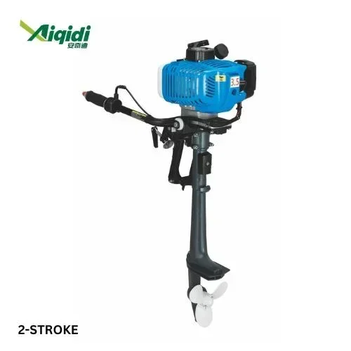 2 Stroke 3.5HP Outboard Motor Aiqidi Xw4a Boat Engine 51.7cc Gasoline Air Cooled Tiller 1.45KW for Replace/repair CE