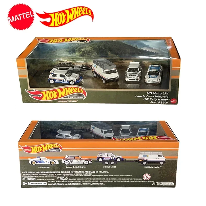 Hot Wheels-Carro Premium Original para Crianças, Brinquedos para Meninos, 1: 64 Diecast, MG, Metro, Lancia, Delta, Ford, RS200, Modelo de Veículo,