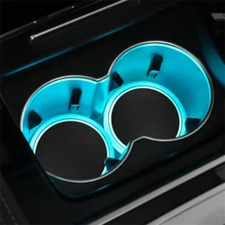 Enhanced Coaster for Car Cup Holder Universal Compatible With 7 Different LED Colors and 3 Modes