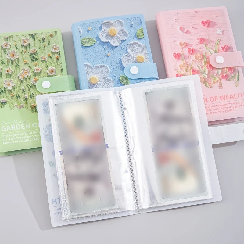 

100 Pockets Cash Budget Planner Book 50 Sheets Sleeves Flower Wealth Album,A6 Postcards Organizer Portefeuille Budget Enveloppes