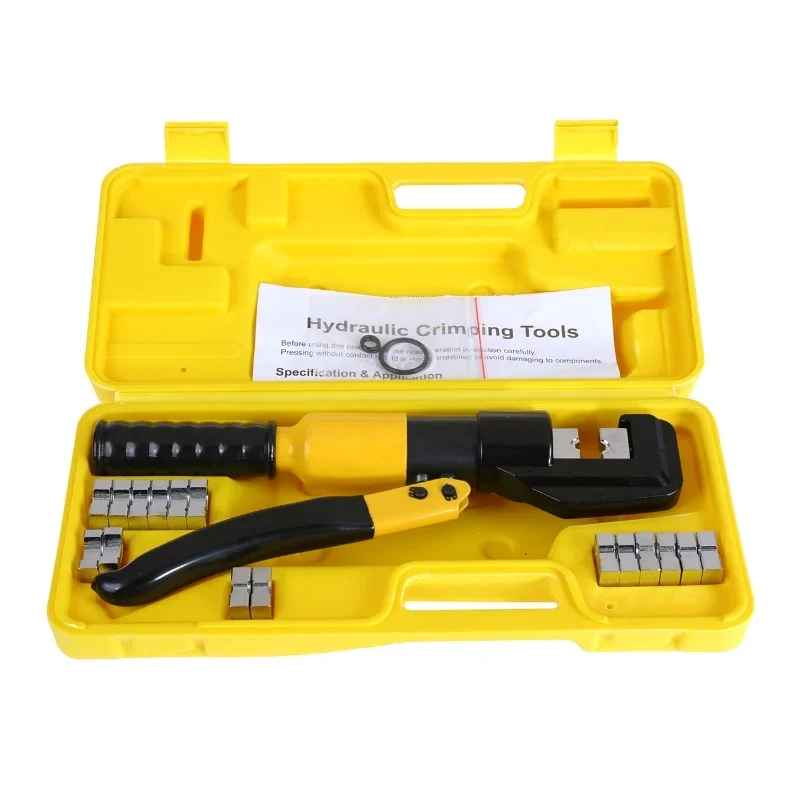 Hydraulic Clamp 4 6 10 16 25 35 50 70mm² Home Hydraulic Crimping Tool DIY Cable Wiring Crimping Plier Cordless Hydraulic Press