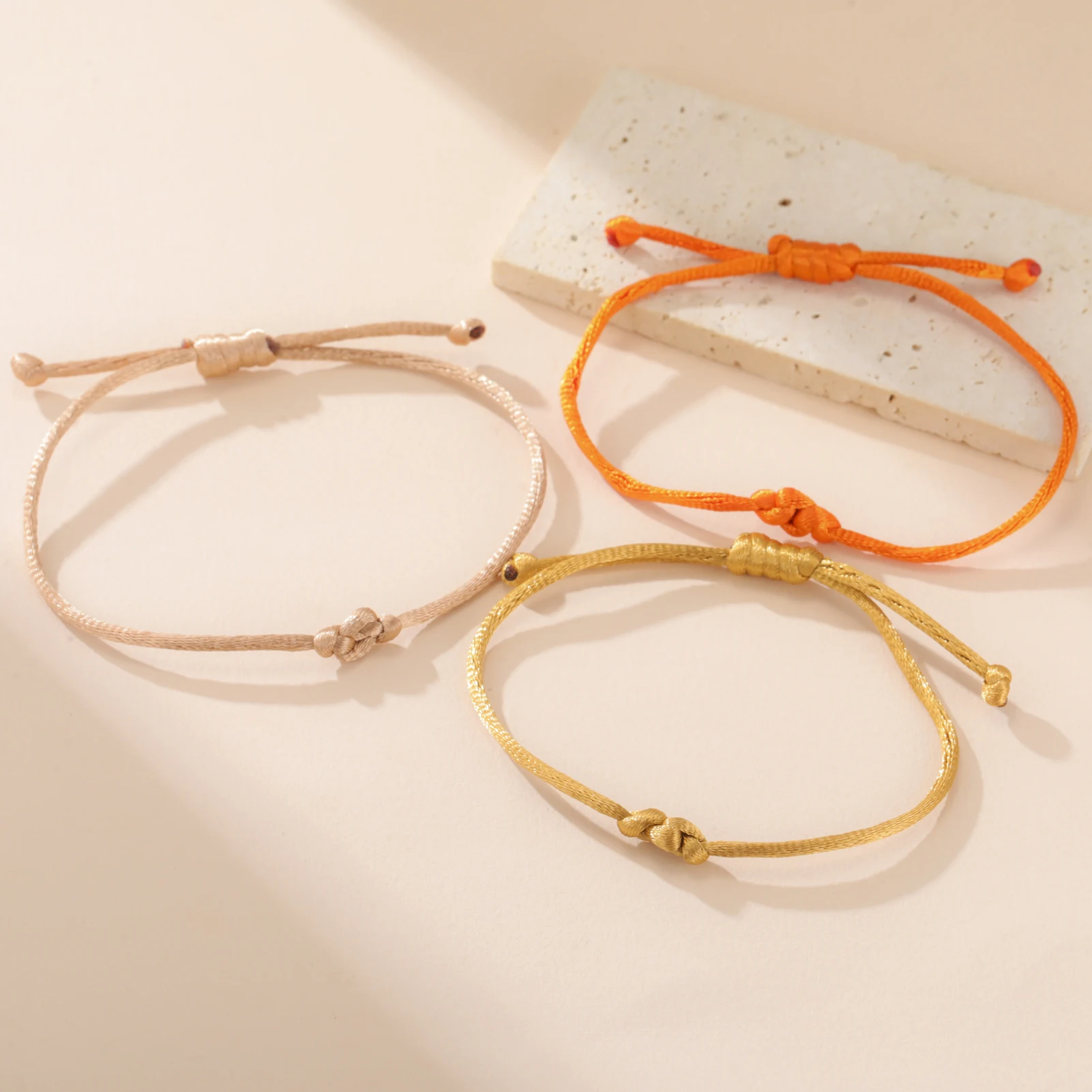 COOLTIME Einstellbare Glück Knoten Armband Hand Gewebtes Seil Charm Armband Schmuck Zubehör Großhandel Neue – Detail 2