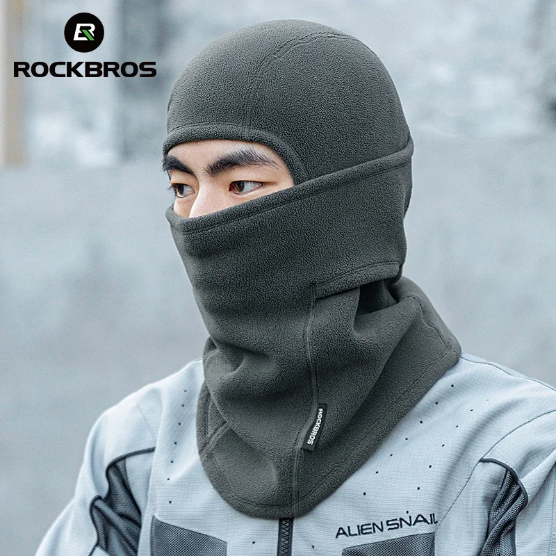 ROCKBROS Winter Keep Warm Balaclavas Scarf Fleece Cycling Cap Hat Face Mask Cycling Skiing Snowboard Windproof Neck Cover