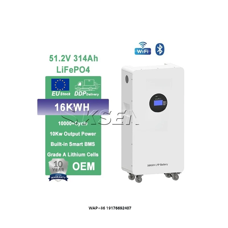 Wholesale 10000 Life Cycle 48v Lifepo4 Battery 51.2v Lithium Solar Battery 314ah 16Kwh Lifepo4 Battery Home Energy Storage