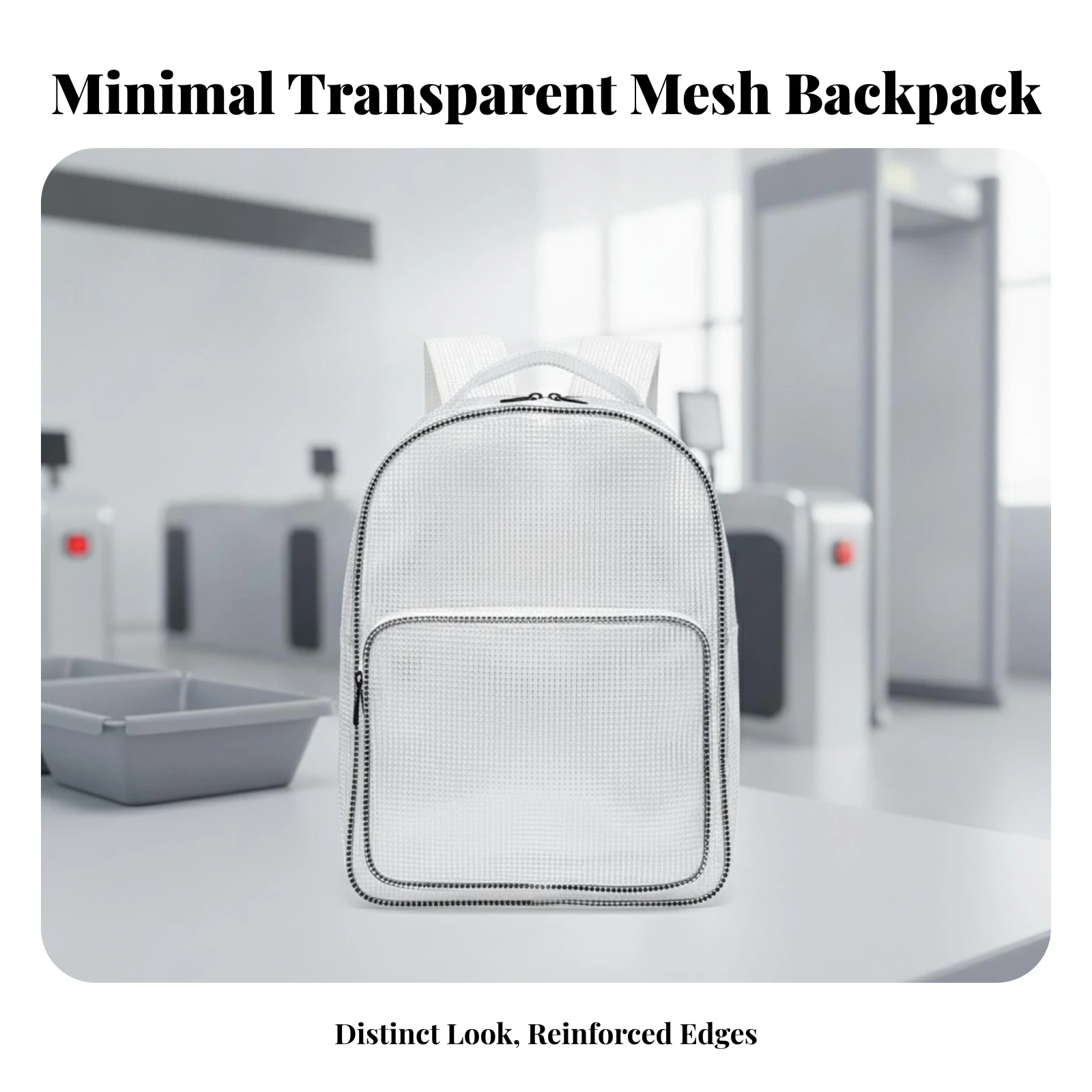 Clear Backpack Long-Lasting Transparent Backpack Bookbag Sturdy Rucksack Water Resistant for Cleanroom Workers, Workplace
