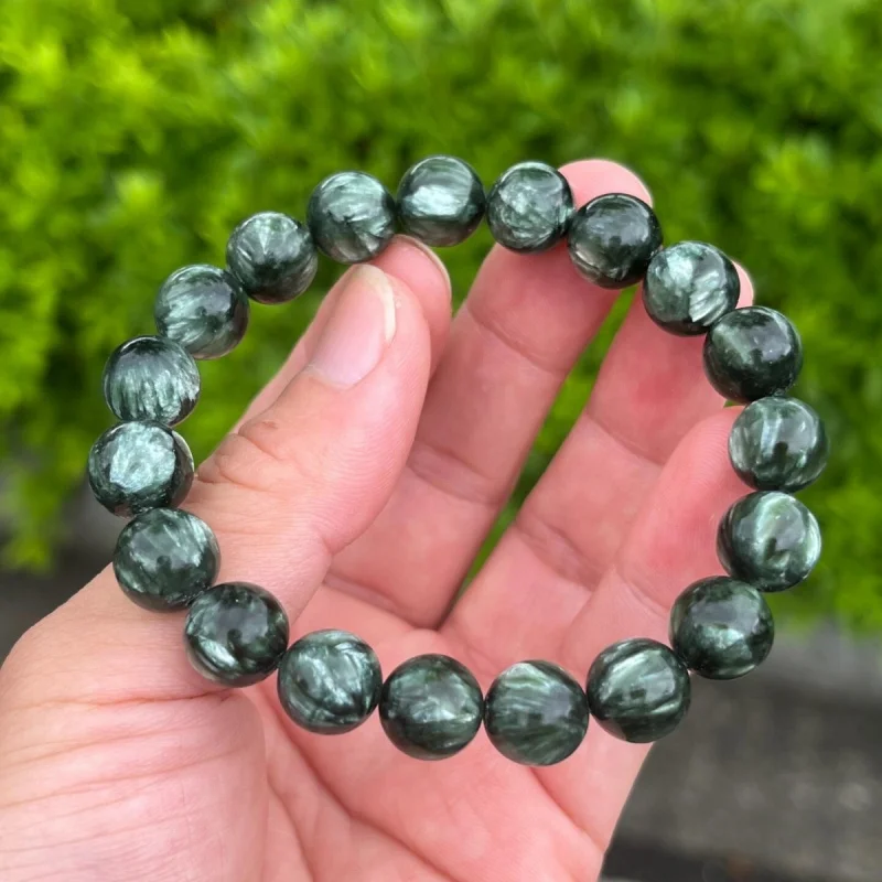 

Natural , Green Loose Bead Bracelet, Amethyst