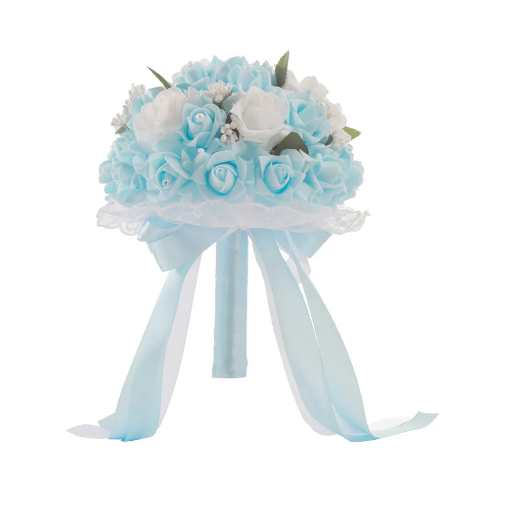 

Artificial Roses Bouquet Fake Flowers for Wedding Decoration Elegant Party Decorative wedding bouquet for wedding