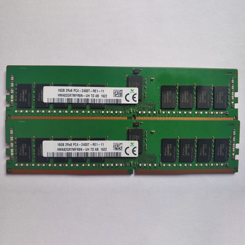 HMA82GR7MFR8N-UH RAM For SK Hynix 16GB DDR4 2400MHz REG 2RX8 PC4-2400T Server Memory Works Perfectly Fast Ship High Quality