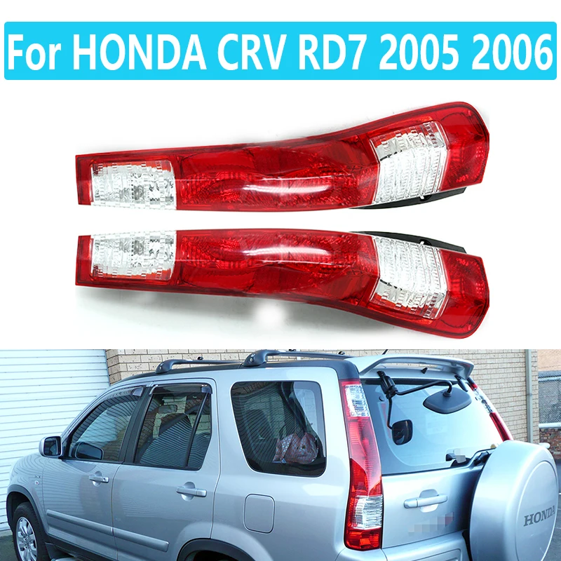 For HONDA CRV RD7 2005 2006 Taillight Half Assembly NO Bulb Brake Lamp Housing Reversing Lights Car Rear Lamp Shade