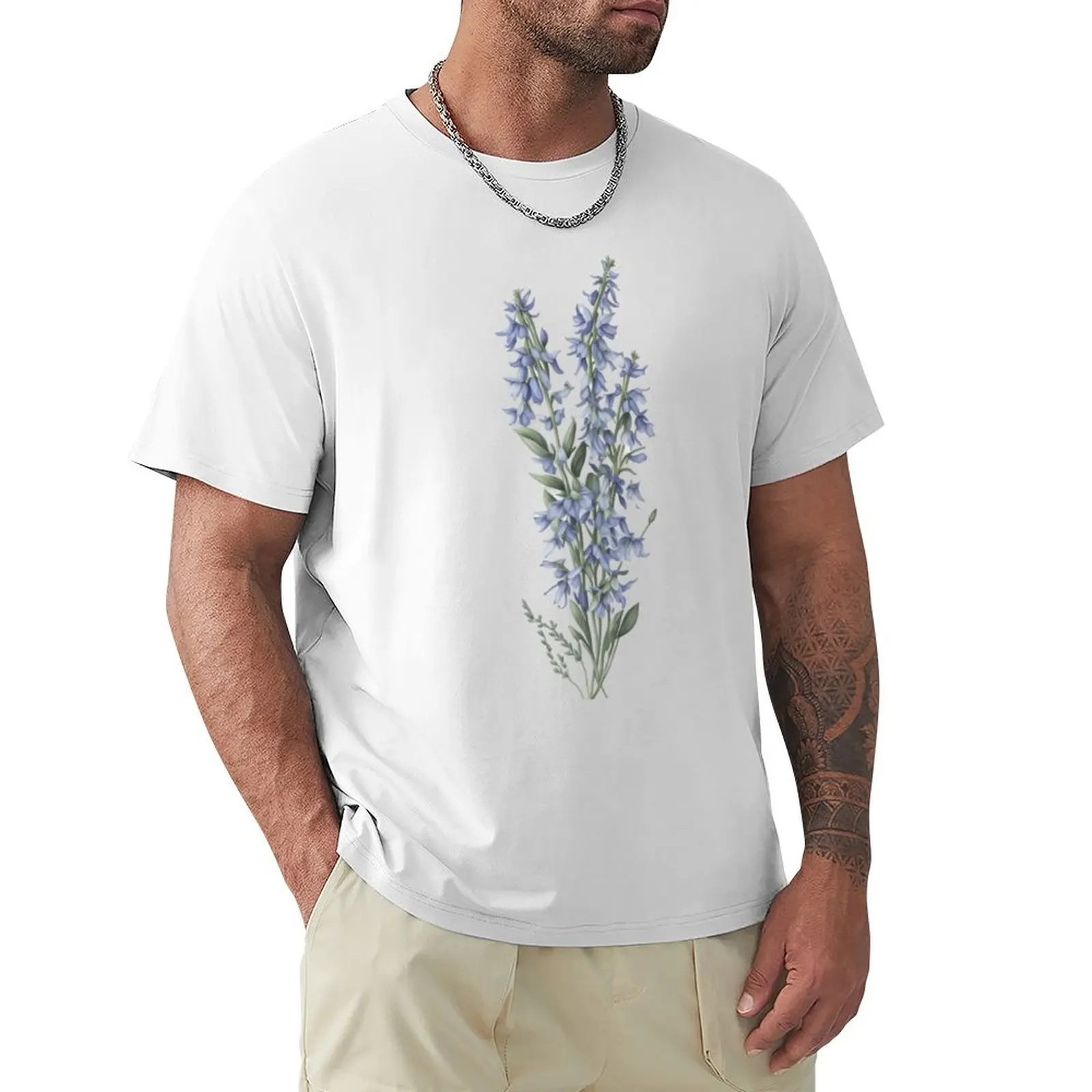 Bluebells T-shirt summer top kawaii clothes new edition heavyweights mens big and tall t shirts