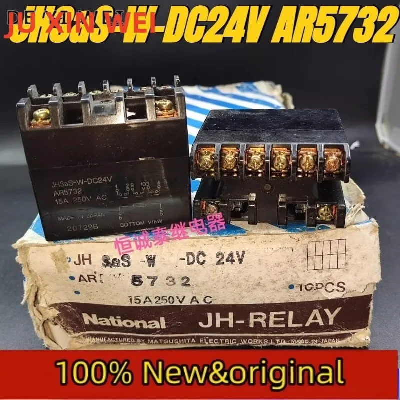 

(Совершенно новый, оригинальный) 1 шт./лот, 100% оригинальное реле: JH3aS-W-DC24V AR5732, 10 контактов, 24VDC