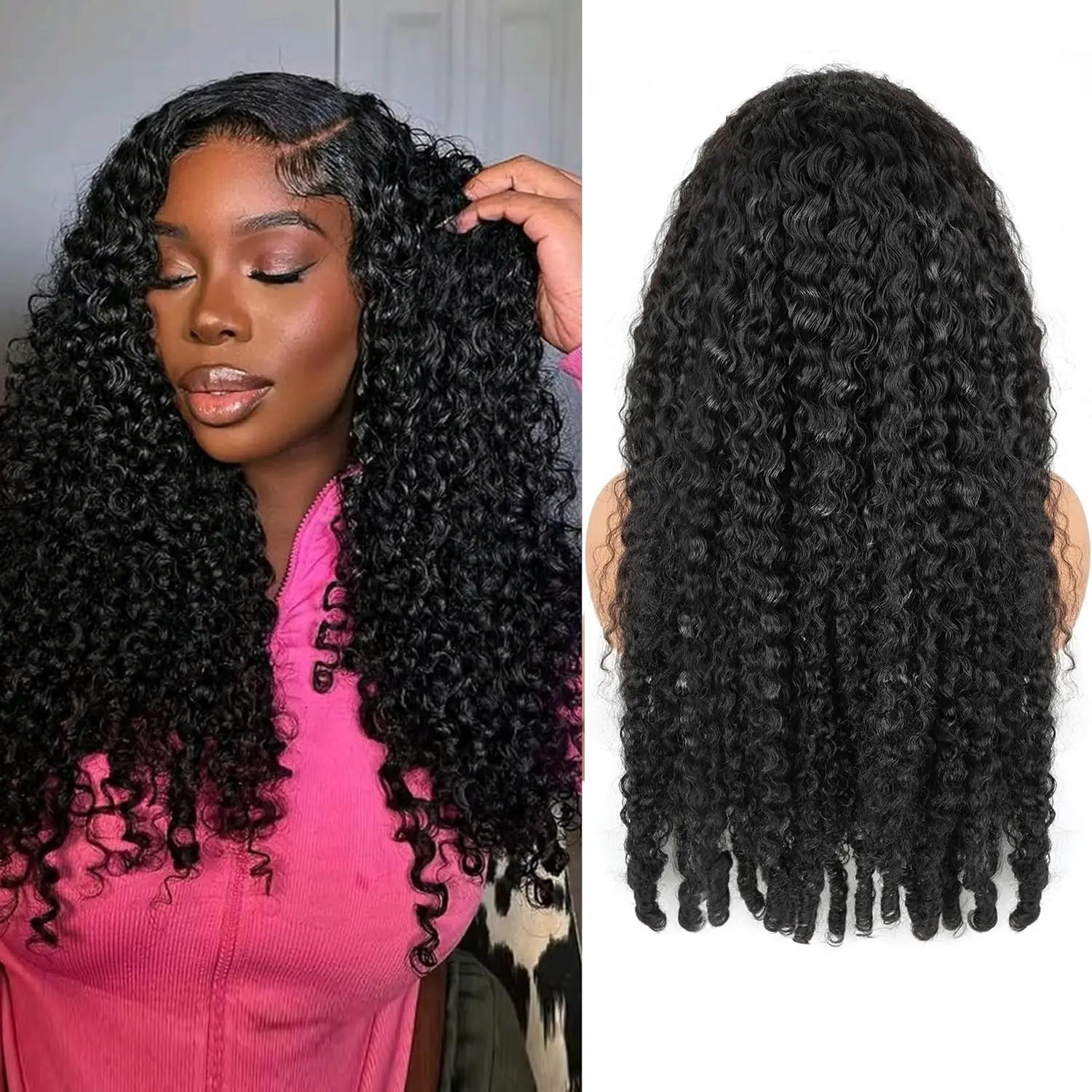 

200% Burmese Curly Wig Real HD 7x6 Lace Front Human Hair Wigs For Women Brazilian Pre-Plucking HD Lace Frontal Wig For Women
