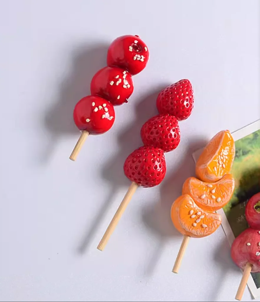 3D สเตอริโอเก่าปักกิ่ง Rock Sugar Haw ตู้เย็นแม่เหล็ก