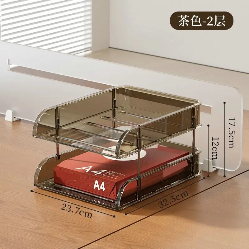 1pcs Office desk storage rack, desktop file storage rack, office partition rack