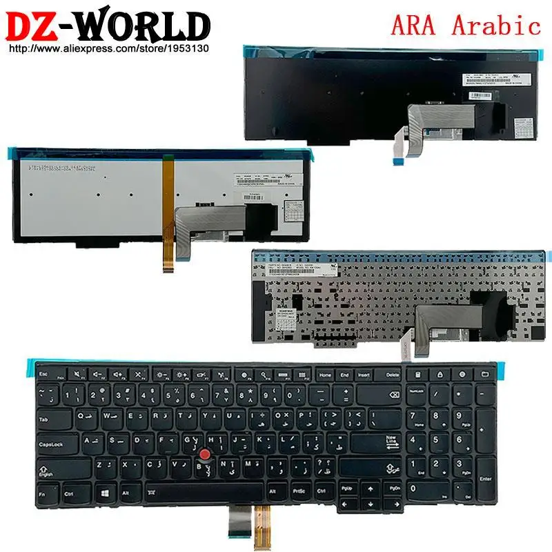 

Arabic Backlit Keyboard For Lenovo Thinkpad L570 T540P W540 W541 T550 W550S T560 P50S L540 L560 E531 E540 Laptop 04Y2470 04Y2353