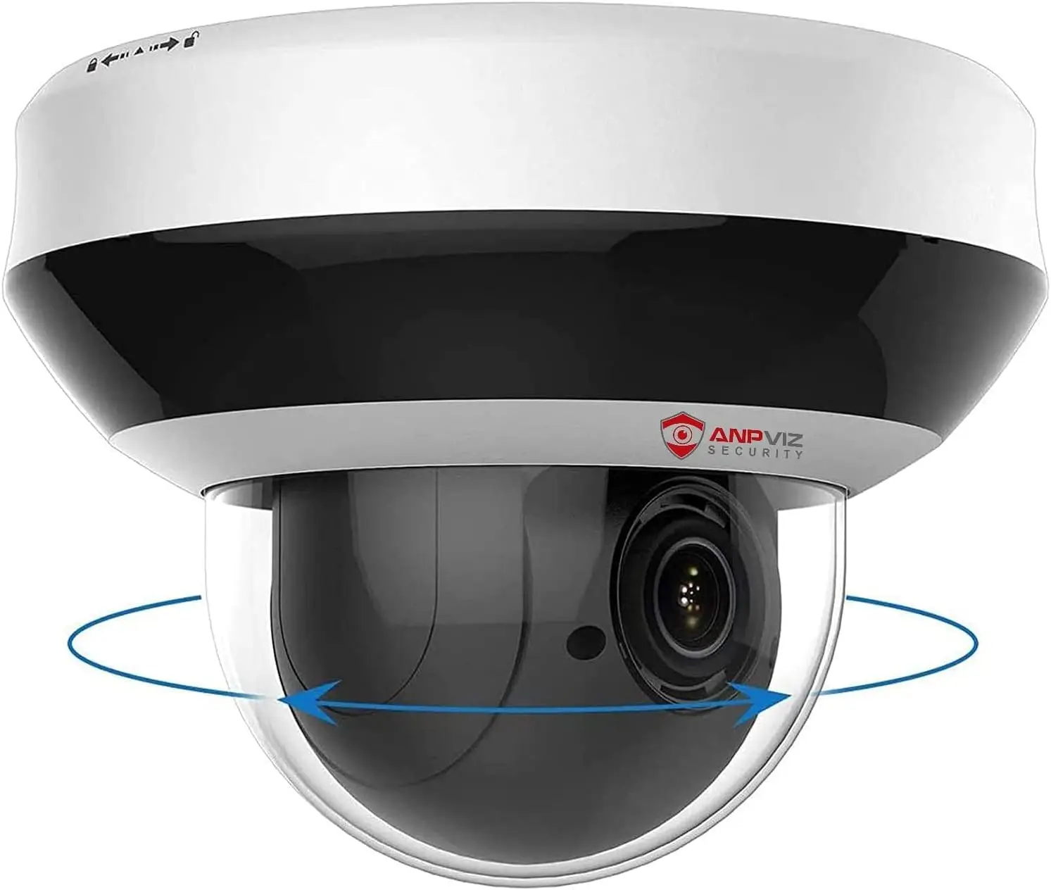 Anpviz 4MP PTZ POE IP Dome Camera Outdoor Security 4X Zoom CCTV Surveillance Two-Way Audio Fu Metal H.265+ Motion Detection 2.0