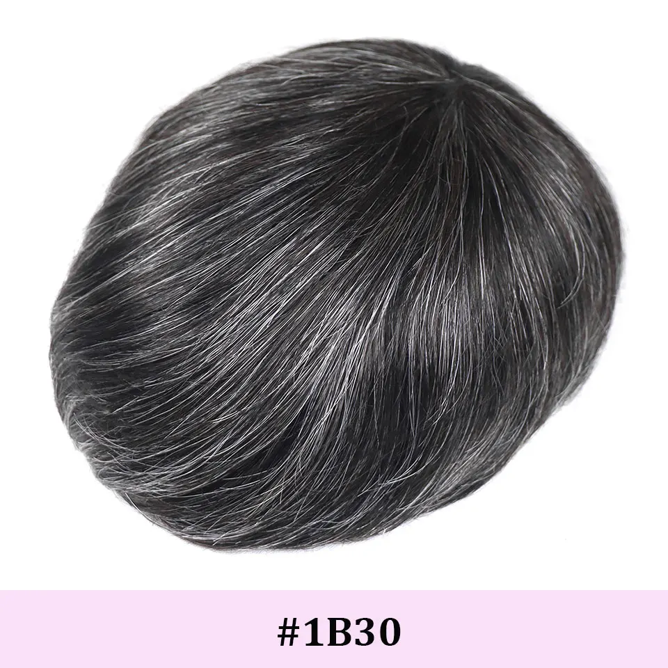 8x10 Full PU Men Toupee Invisible Hair System