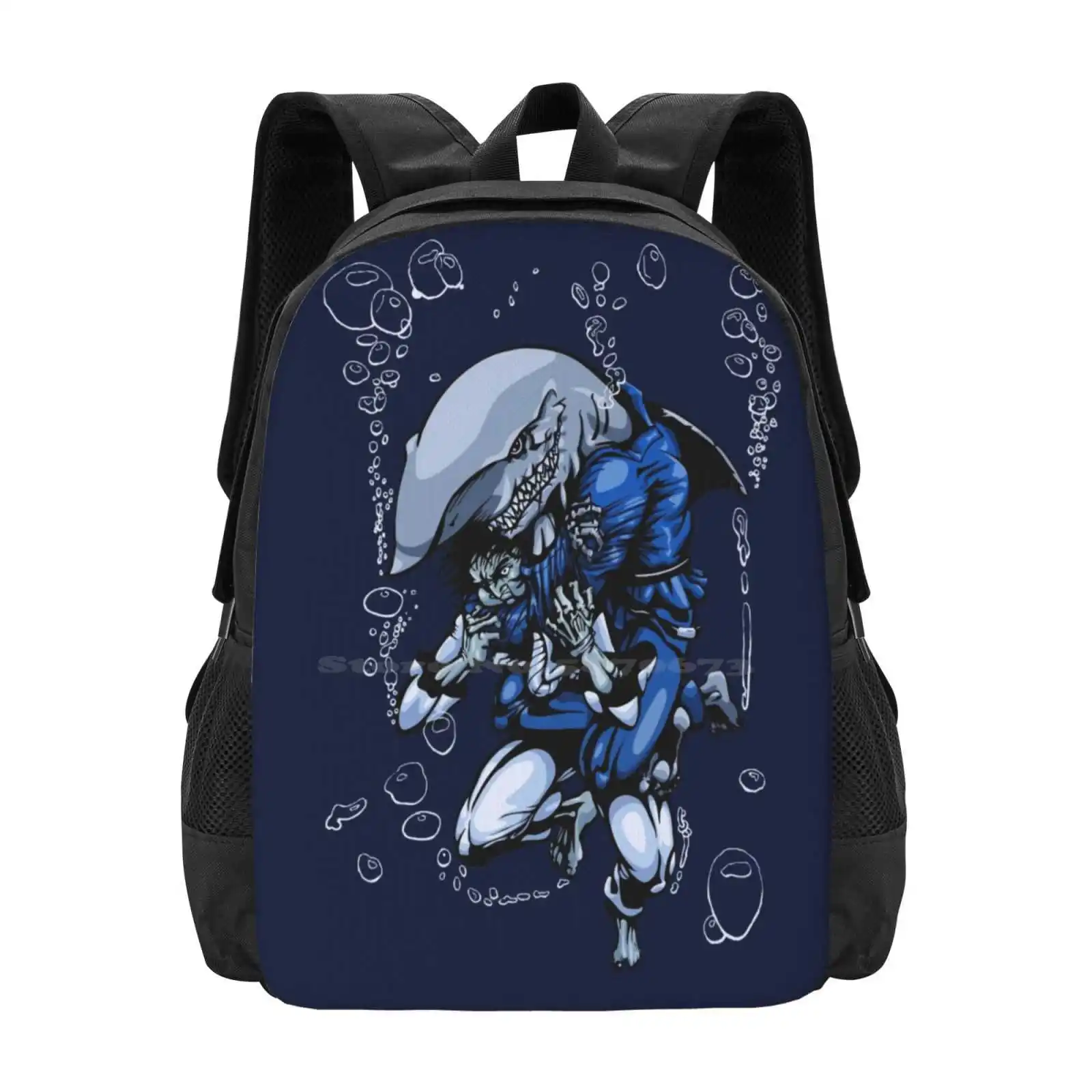 

The Ground Is My Ocean II Школьные сумки для девочек-подростков Дорожные сумки для ноутбуков Carlos Machado Quote I Am The Shark Japan Brazilian