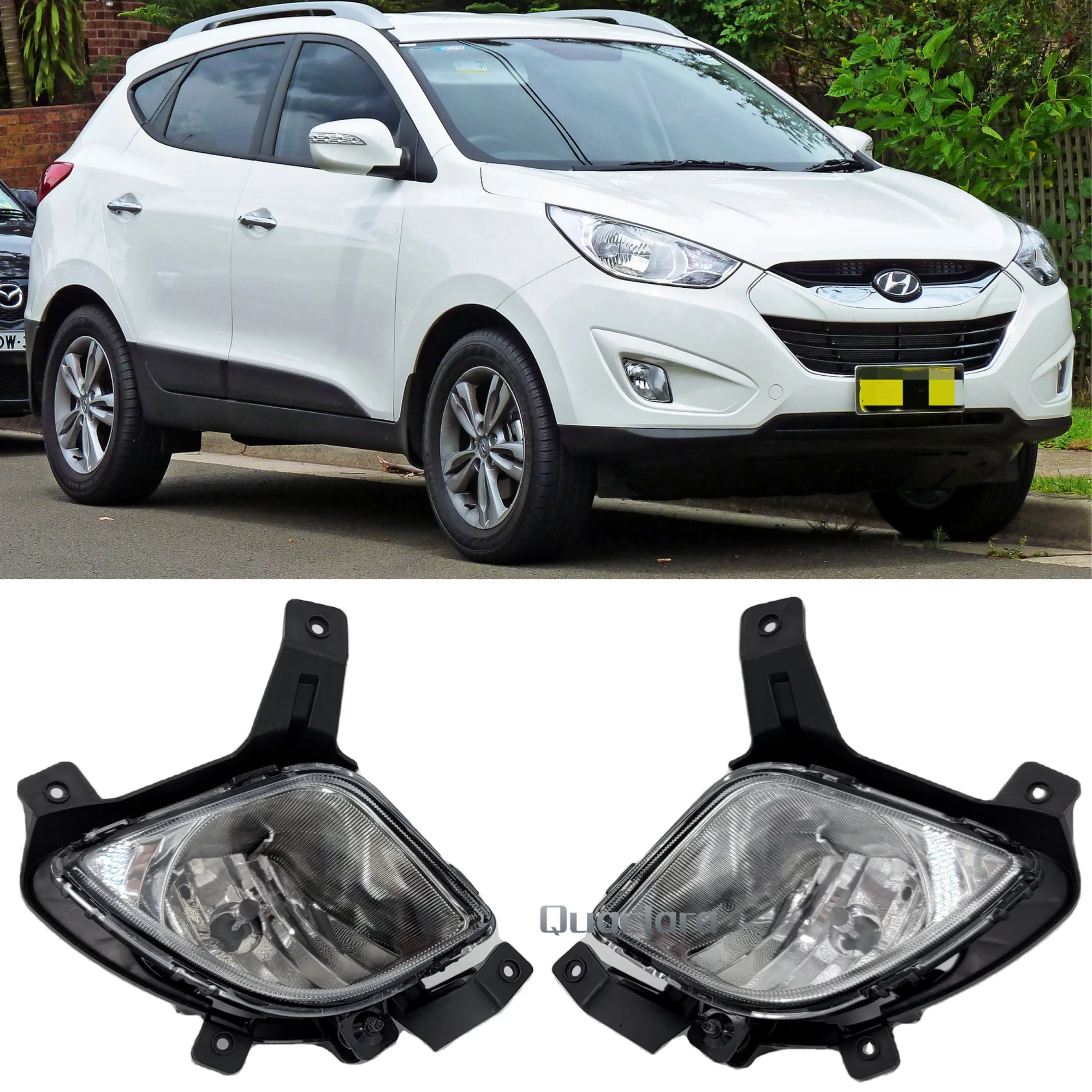 Противотуманные фары автомобиля для Hyundai ix35 2009 2010 2011 2012 2013 2014 2015, передний бампер, противотуманные фары, подходят для Tucson FogLamp 92201-2S000