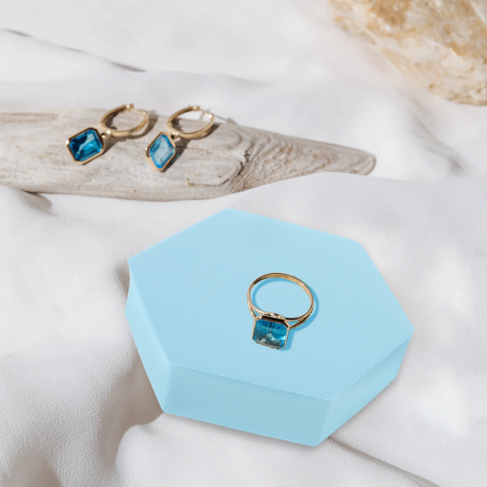 

8Pcs Geometry Cube Photo Props Lightweight Foam Material Jewelry Cosmetics Photoshoot Background Cube Photography Props