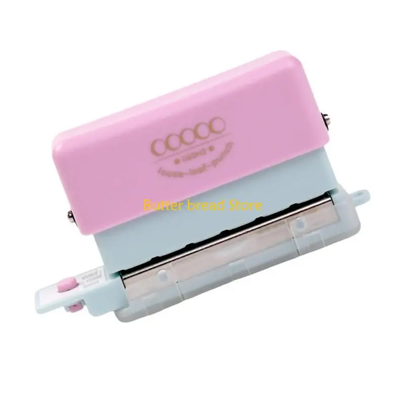 W89C tragbarer Papierpunch Plastikpapier Puncher Plastik 5 Loch Stanzmaschine