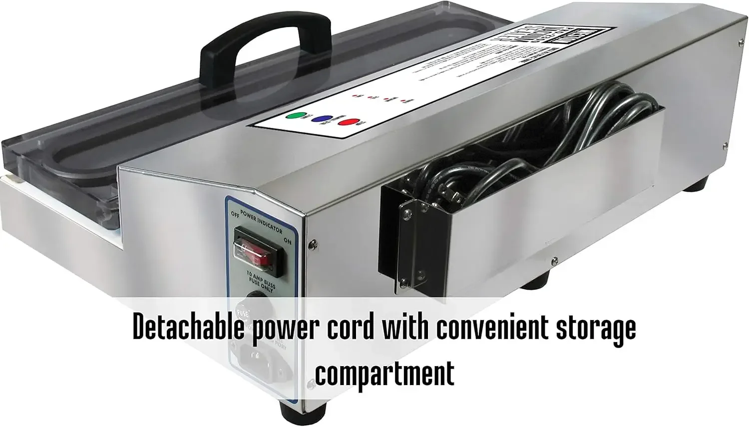 Macchina per sottovuoto per la conservazione degli alimenti e Sous Vide, barra extra larga, sacchetti sigillanti fino a 16", 935 Watt, Commer