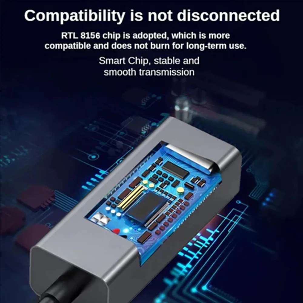 Adaptateur Ethernet 1000Mbps USB 3.0 Type C vers carte réseau RJ45, câble Internet Android USB Lan pour MacBook PC Windows XP 7 8 10