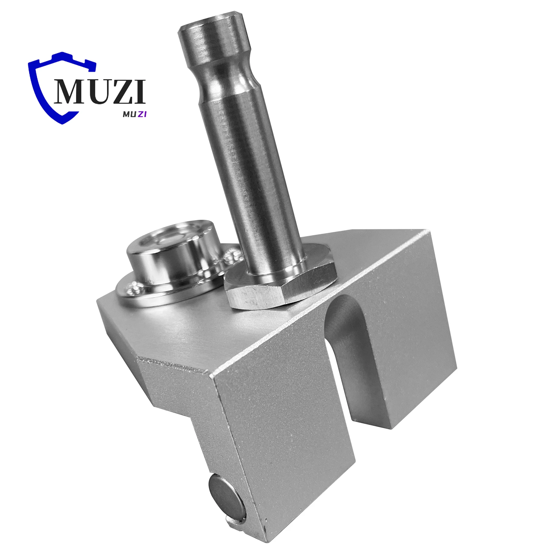 MRS01L Monitoring Prism Bracket with Swiss thread High-Precision Circular Level, L-Bar Support for Leica Prism Rail Surveying