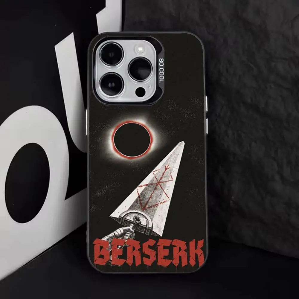 Чехол для телефона с изображением аниме B-Berserk GutS для iPhone 17,16,15,14,13,12,11,Pro,Max,Plus,E,Air,Mini Black, чехол из ТПУ