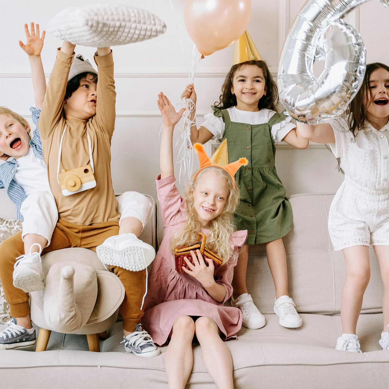 1 zestaw Opaska na głowę z uszami, ogonem, kostium na imprezę cosplay, festiwal, zwierzęcy nakrycie głowy, regulowana opaska do zdjęć, rekwizyty do cosplayu