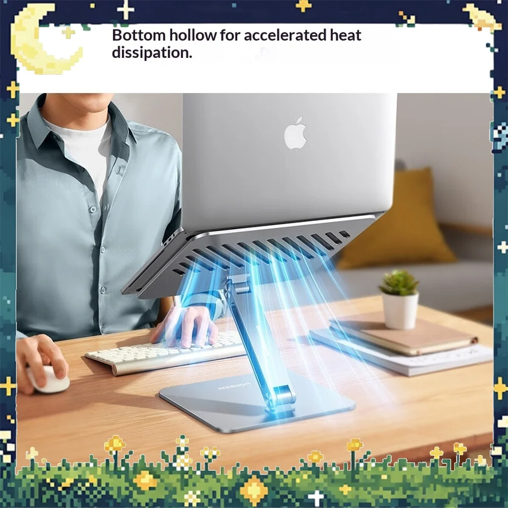 UGREEN LP339-40291 Laptop Stand Aluminum Alloy Adjustable Height Cooling Riser for Notebook PC