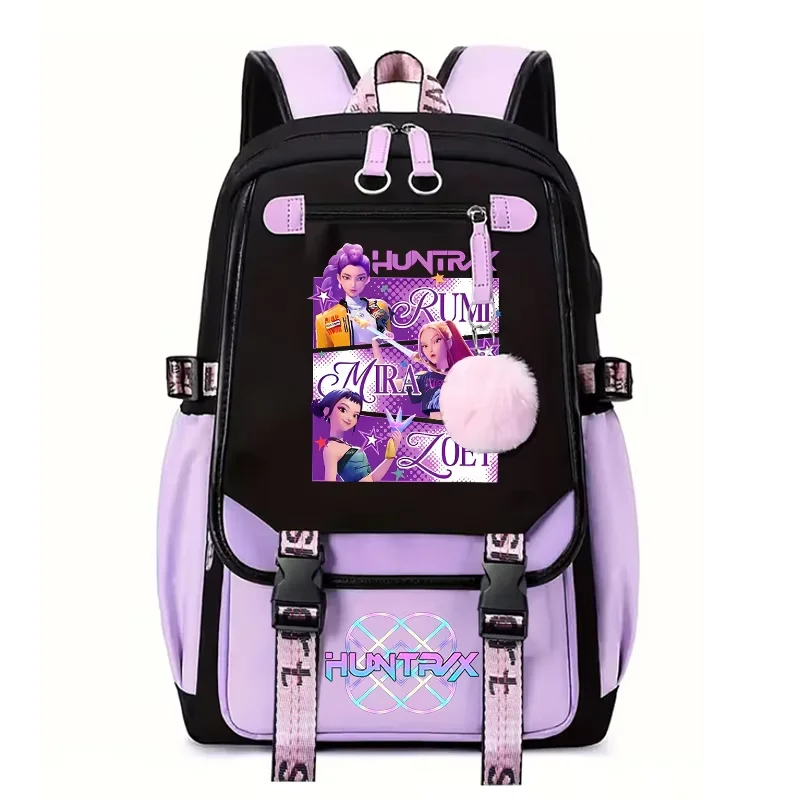 For Demone Hunter Backpack for Girl Back School Gift School Bag Y2K Cute Print Woman Travel Casual Large Capacity Rucksack