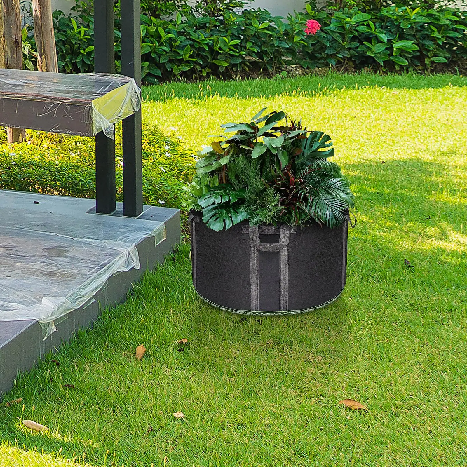 75x40cm Grow Bag Plant Container Fabric Pot Washable Lightweight Multifunctional Thickened for Indoor Outdoor Sturdy Accessory