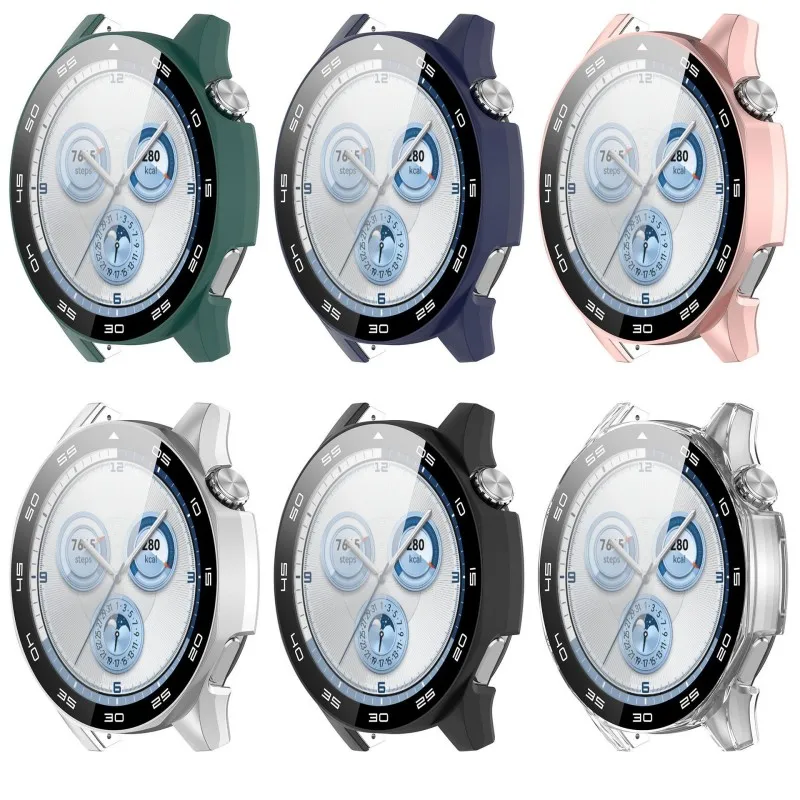 Tempered Glass Case For Huawei Watch GT5 46MM Smart Watch Strap Bezel Protective Bumper Screen Protector Film Shell GT 5