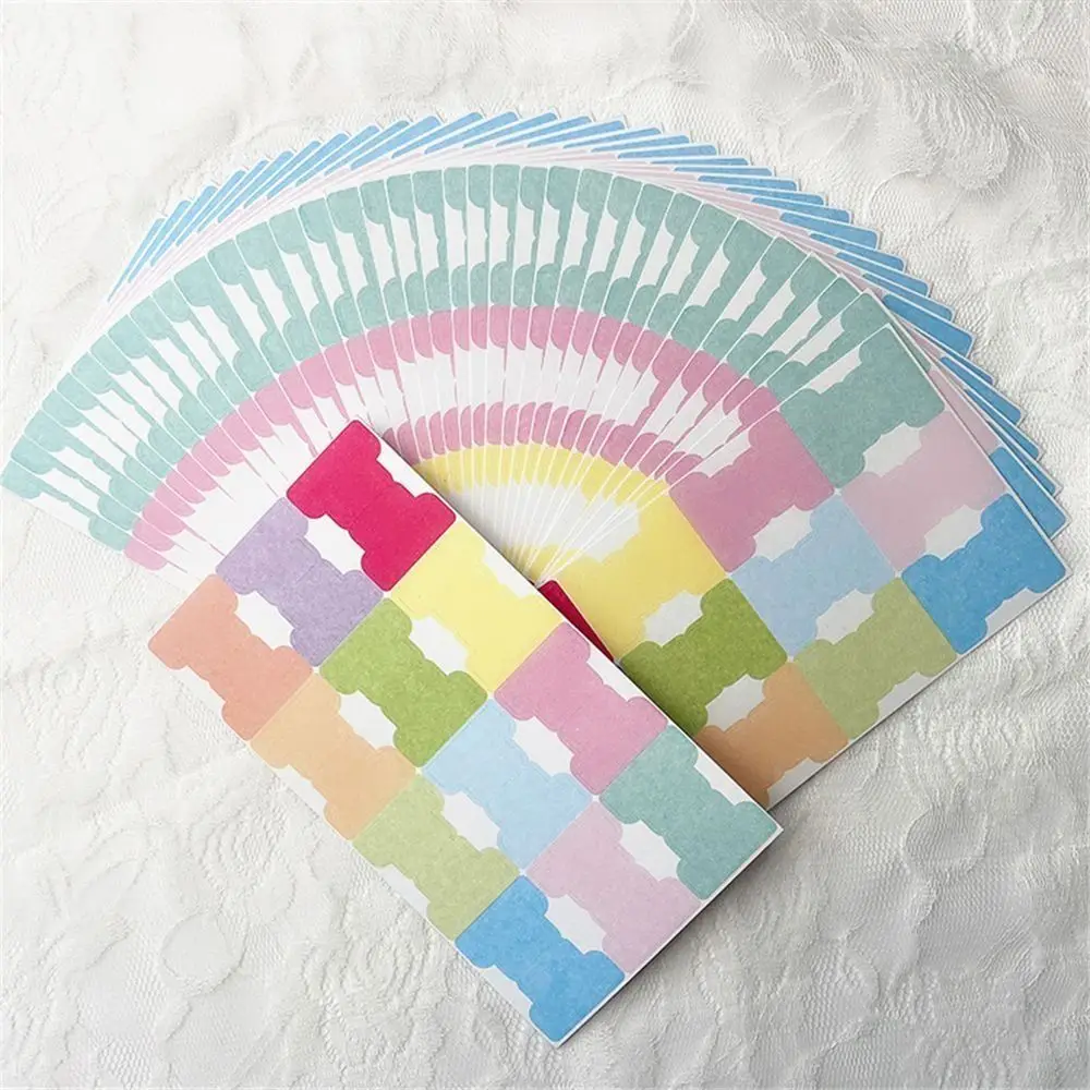 60/120Pcs File Tabs Flags Index Label Sticker Personalized Planner Multicolor Self-adhesive Paper Tabs Repositionable