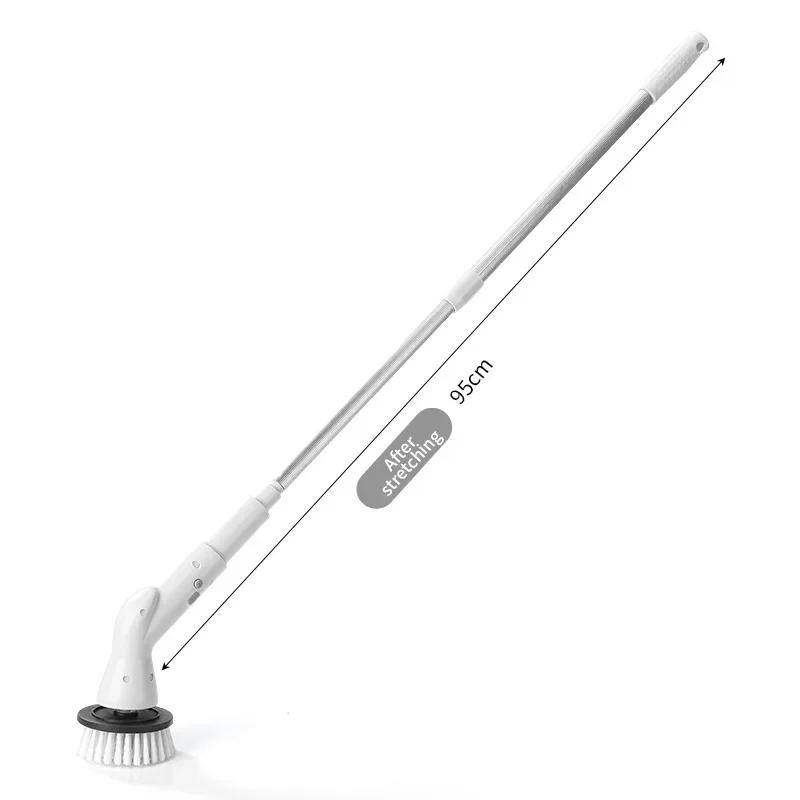 Wireless Multi-functional Electric Cleaning Brush Long Handle Automatic Retractable Cleaning Brush Bathroom Bathroom