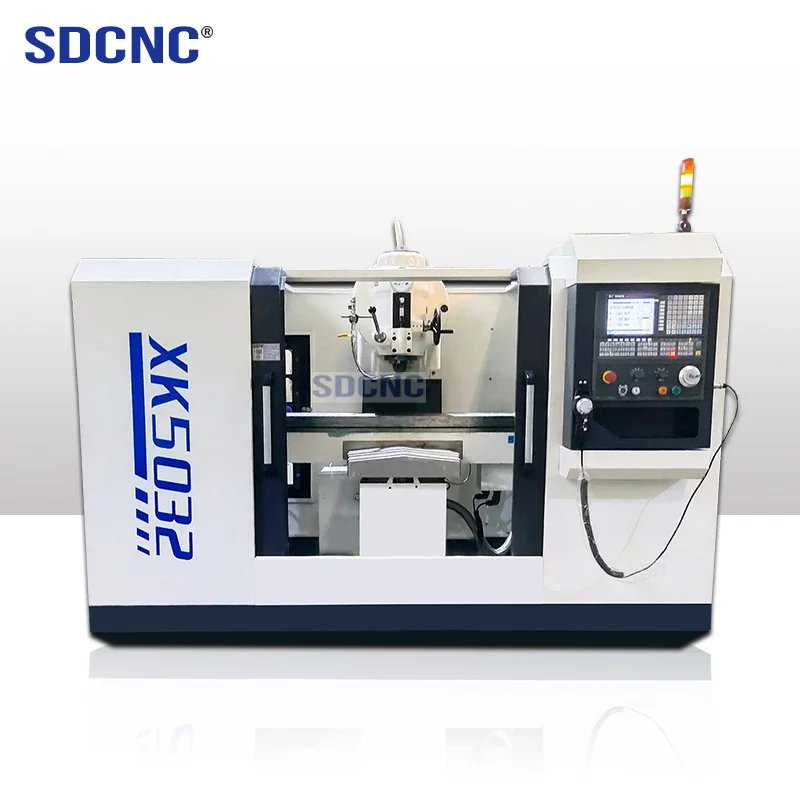 SDCNC XK5040 Vertical Lifting Table CNC Milling Machine 5032 Gear Change Automatic Feed Fully Protected New Condition