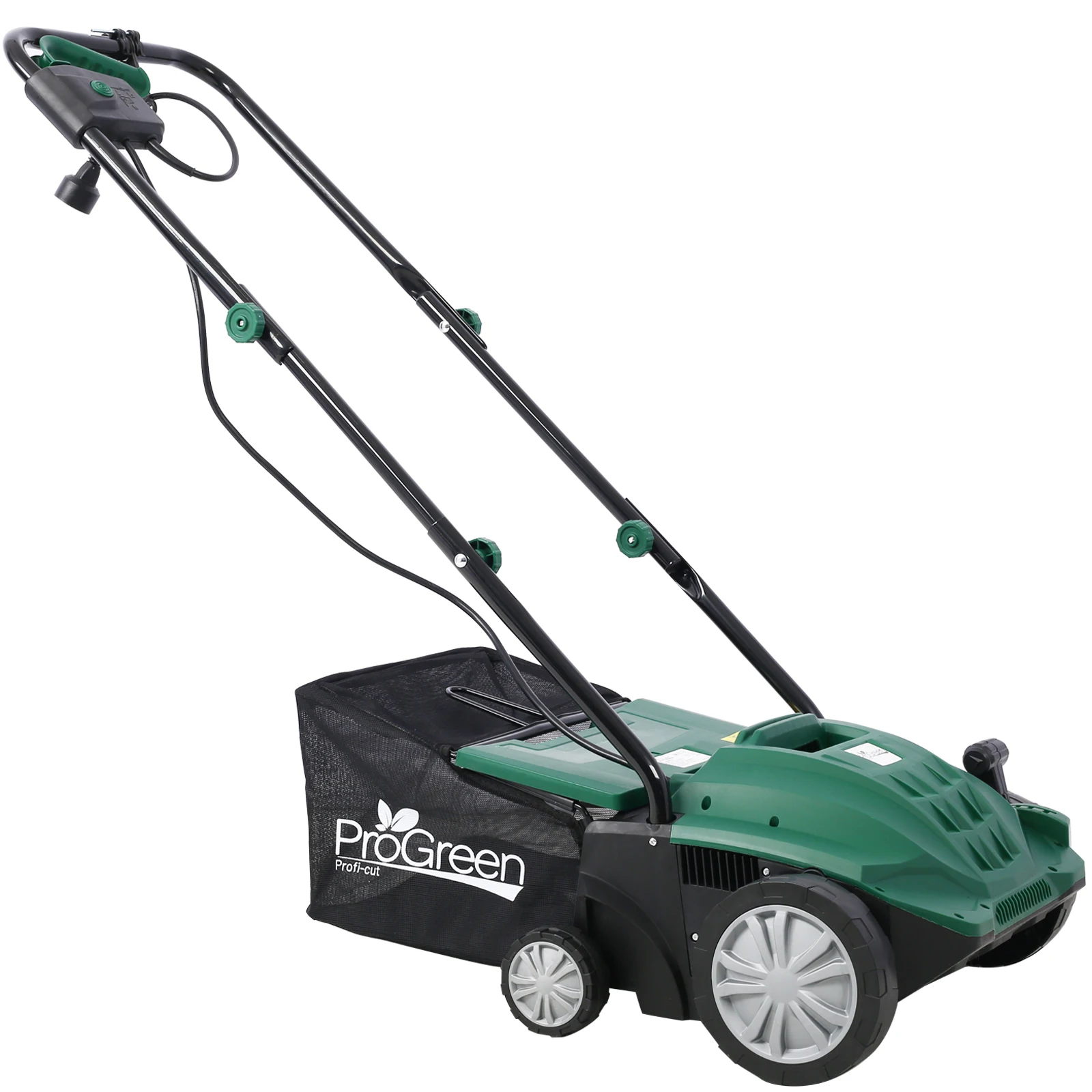 2-in-1 Garden Dethatcher and Scarifier 13 Inch Powerful Electric Lawn Dethatcher Mower, Hand Push Lawn Mower, Electric Home Lawn Mower 12AMP motor
