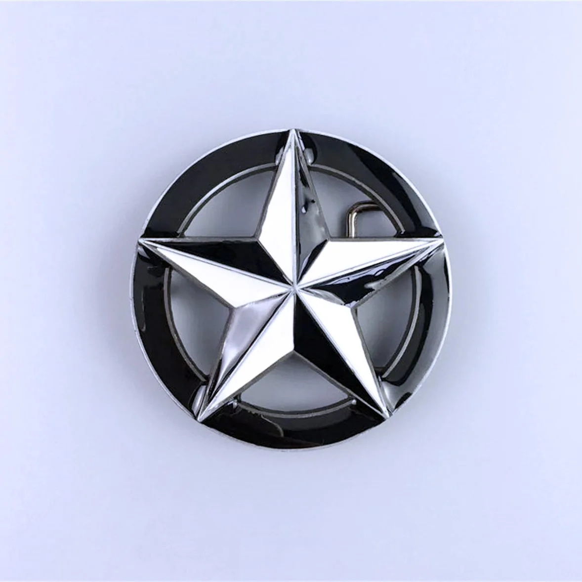 Antique Silver Circle Star Belt Buckle Gurtelschnalle Boucle de ceinture also Stock in US BUCKLE-T010 Free Shipping